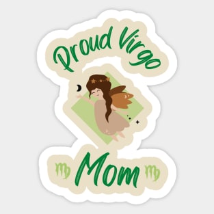 Proud Virgo Mom Astrology Zodiac Sticker